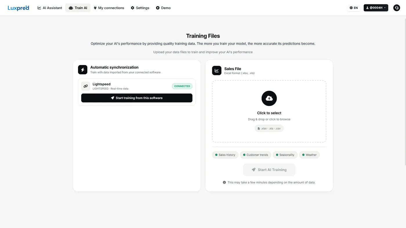 Training files