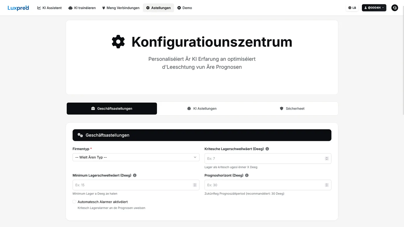 Geschäftsparameteren